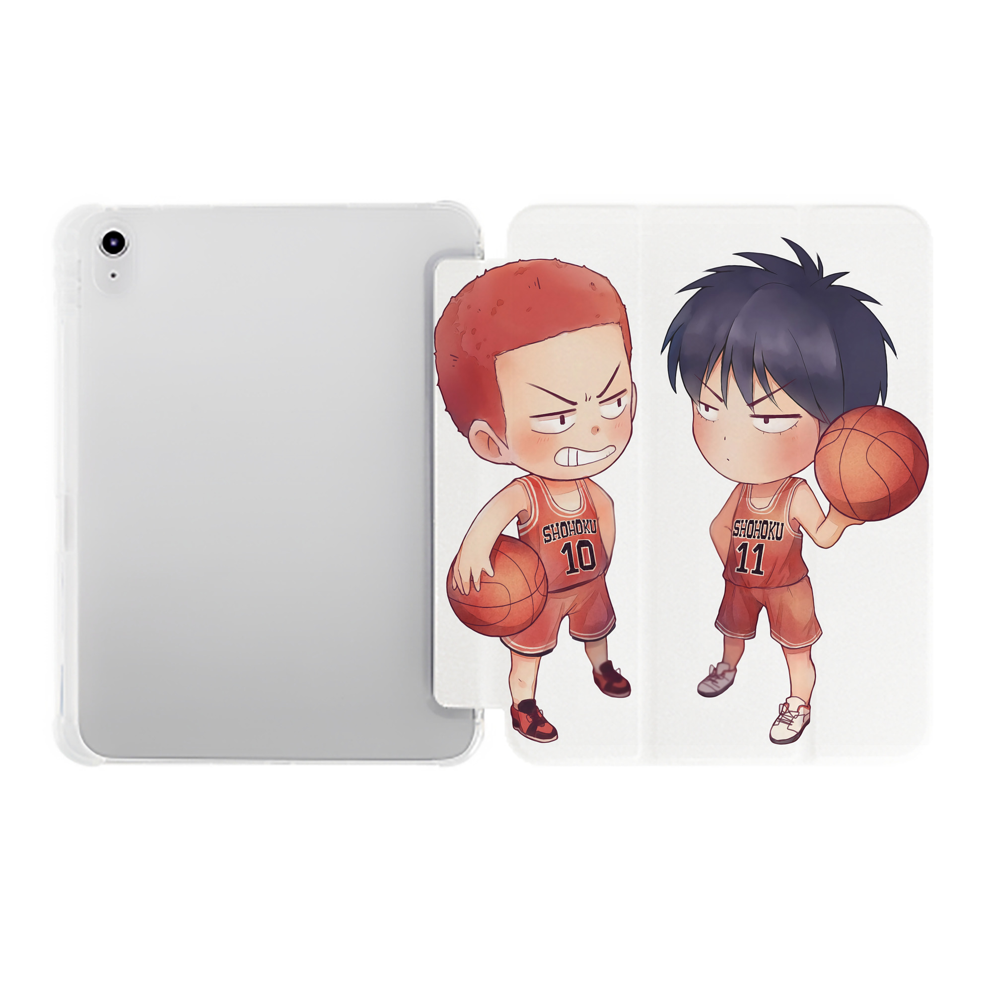（画像用） SLAM DUNK／スラムダンク IPad ケース ペン収納付き 三つ折りスタンド PUレザー×シリコン 対応機種9.5/10.5/10.9インチ